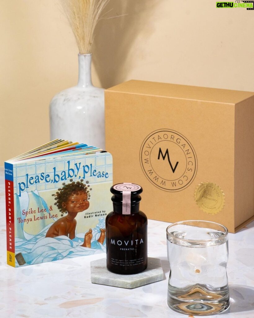 Tonya Lewis Lee Instagram - Check out the latest blog post on @Movitaorganics on @AftershockDoc film tour. Gift the Movita Prenatal Gift set to a new mother in your life! It comes with the book “Please, Baby, Please” by me & @officialspikelee #linksinbio