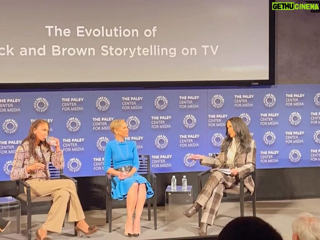 Tonya Lewis Lee Instagram - Such a pleasure sharing the stage with fellow producers and powerhouse women: @Debramchase @madamefaleshill @Crystalmccrary to talk about being a producer and the importance of diverse storytelling for all people. Thank you @paleycenter for this fantastic and productive opportunity!