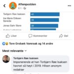 Torbjørn Røe Isaksen Instagram – —> I kveld har jeg vært ganske så morsom. Jeg har også lest en seriøs bok om rasisme (Kenan Malik), men så slo jeg meg løs. Jeg må bare le. Ha ha ha. Ha.