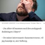 Torbjørn Røe Isaksen Instagram - Nok en gang… nå er det bare noen måneder siden jeg sluttet å våkne midt på natten etter å ha skreket «bli med på festen!» og «evig og tro til Dovre faller» mens kroppen vridde seg i urytmiske bevegelser som i beste fall kunne tolkes som svært moderne dans, og så drar gamlesjefen @erna_solberg det hele opp igjen i avisen. Når skal jeg bli fri?! Nåååååååår?!? (For øvrig takk til @vgnett som holder dette flotte bildet av meg levende i stadig nye saker).