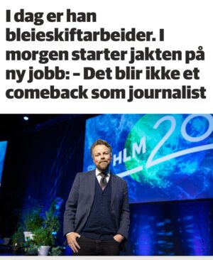 Torbjørn Røe Isaksen Instagram - Jada. Da føler jeg liksom at hverdagen er tilbake da. Intervju med @telemarksavisa —>