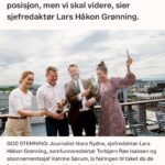 Torbjørn Røe Isaksen Instagram - —> dag var jeg i mitt ess som tidligere politiker. Noen synes det er flaut å juble over ting på bilder, men det har jeg mastergrad i. Gi meg en flik av en gladnyhet, en fotograf og jeg kan dra frem et smil raskere enn du kan si «skattestimuleringsordninger for små og mellomstore bedrifter». Nailed it. (Feiringen var for lesertall som kom i dag og viser at vi er Norges største publikasjon for økonomi og næringsliv).