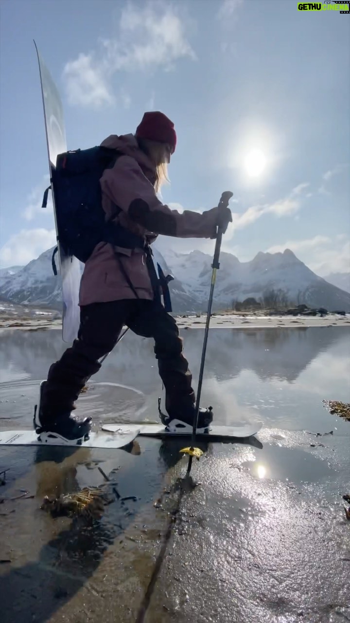 Torstein Horgmo - 8K Likes - My partner in Flow @celiamiller1 putting the @unionbindingco ROVER’s to good use out there. “Out there” meaning a recent @norrona trip in the magical land of northern Norway 🌬❄️