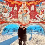 Tovino Thomas Instagram - ❤️♾️ #georgia🇬🇪 #russiageorgiafriendshipmonument #gudauri #snow❄️ Russia–Georgia Friendship Monument