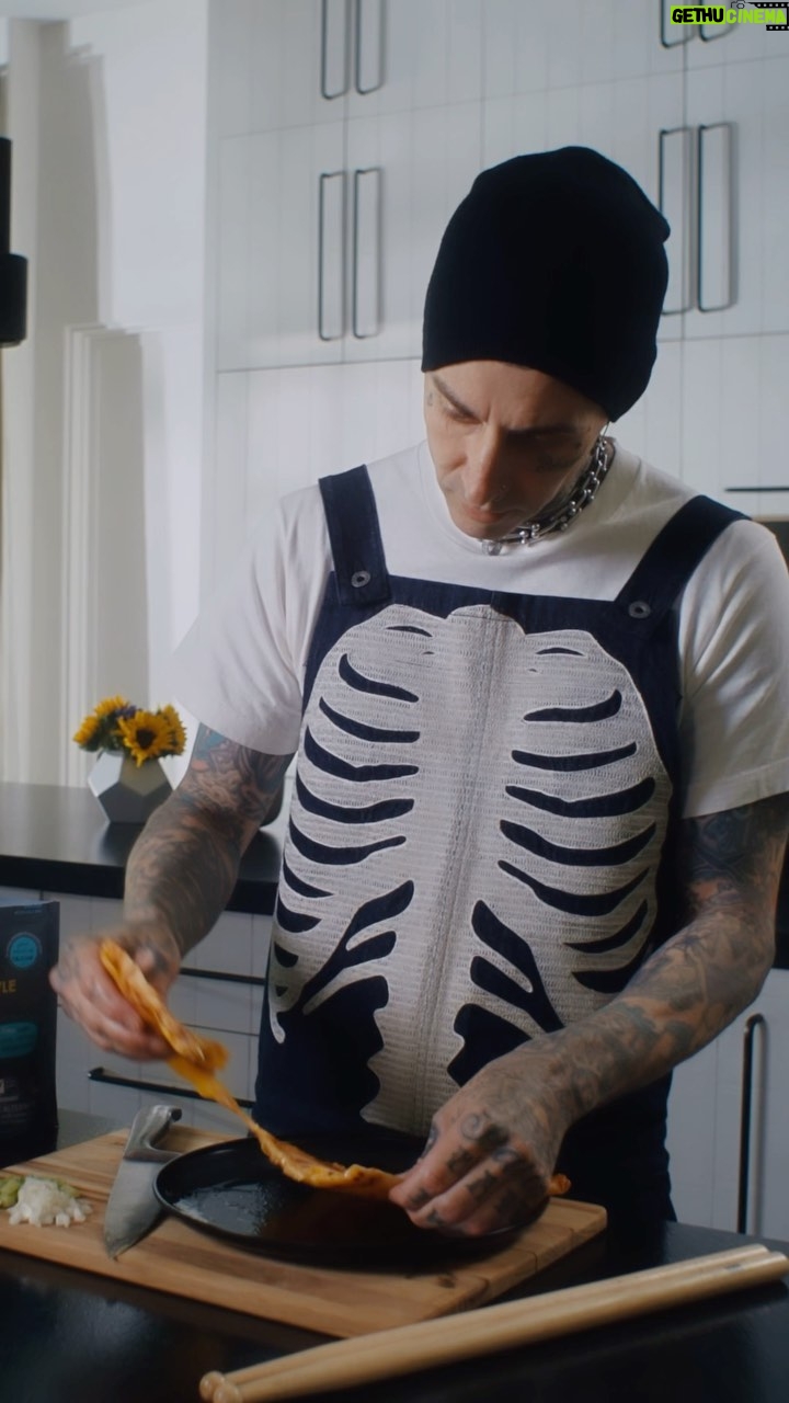 Travis Barker Instagram - This vegan cheese is f*cking awesome !!! @violifeus #ViolifePartner #LivingTheViolife #ASMR