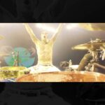 Travis Barker Instagram - My drum solo from 20ft suspended in the air the last day of Tour in Nashville 🥁