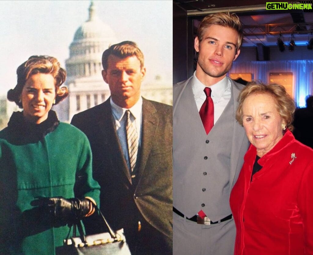 Trevor Donovan Instagram - This is Ethel Kennedy, widow of Robert F. Kennedy. I've been friends with Ethel and her daughter Kerry for about 8 years now. They're amazing humans. The RFK foundation has and continues to help so many in need. Who was President of your country when you were born? #history