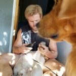 Trevor Donovan Instagram - Tito getting his nails did Los Angeles, California