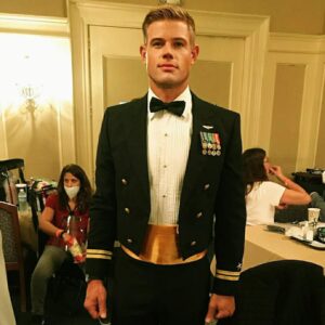 Trevor Donovan Instagram - Lieutenant Billy Jenkins... I suggested his name be Lieutenant Dan but they stayed with Billy. 😉 #USSChristmas #ncfilm #wilmingtonnc