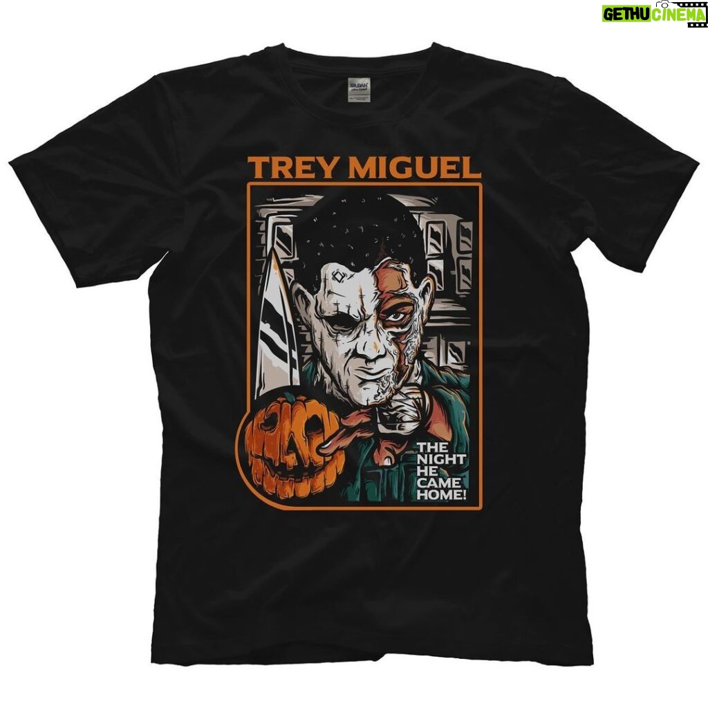 Trey McBrayer Instagram - 3 Halloween Themed Designs have been added to my @prowrestlingtees store!! Link in bio 🎃