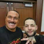 Trey McBrayer Instagram - First time I ever heard about Indy wrestling it was because @rhynoterrygerin was wrestling at a show in my hometown but I wasn’t able to attend. I remember thinking how cool it’d be to see him that up close and personal. I never got that chance again until I started working not only for him but along side him. Moments like this when he says “Trey, let’s get a picture”, it reminds me how lucky I am for this life and the role I get to play in it. 💚 Osceola Heritage Park