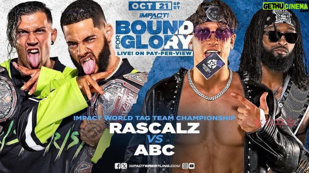 Trey McBrayer Instagram - It’s all or nothing. RSCL is BFG Tomorrow Night @impactwrestling #BoundForGlory #Chicago