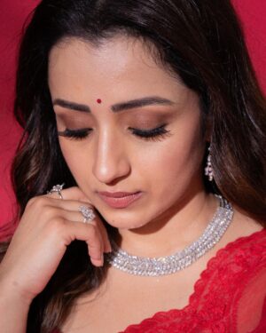 Trisha Instagram - Thanks to everyone who made me feel like a “WOW”
🤣✨🌹🧿

Outfit: @toraniofficial 
Jewellery: @grtjewellers 

Style team : @ekalakhani @team___e @malinikarthikeyan @harshene.ravichandar 

HMU @makeupandhairbypris @rachelstylesmith 
Photographed by @kannasrihari 

#leo #TeamE #StyledByEka #bloodysweetvictory #LCU
#leosuccessmeet