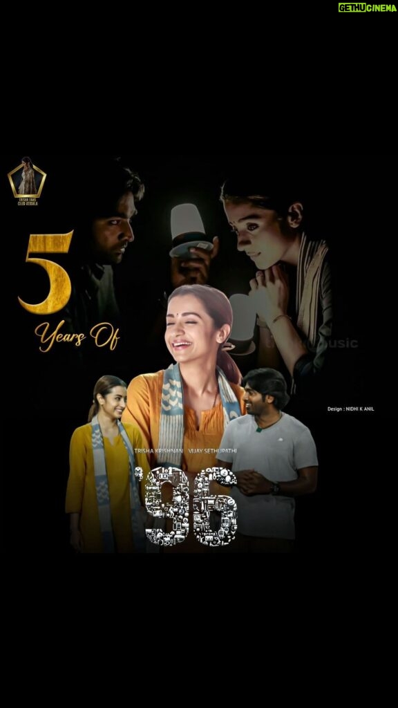 Trisha Instagram - 5 glorious years🥹😇🧿 Thank you Prem🙏🏻 and to my people who made Jaanu a household name❣ #5yearsof96