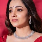 Trisha Instagram - Thanks to everyone who made me feel like a “WOW” 🤣✨🌹🧿 Outfit: @toraniofficial Jewellery: @grtjewellers Style team : @ekalakhani @team___e @malinikarthikeyan @harshene.ravichandar HMU @makeupandhairbypris @rachelstylesmith Photographed by @kannasrihari #leo #TeamE #StyledByEka #bloodysweetvictory #LCU #leosuccessmeet