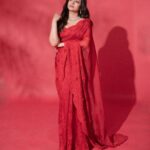 Trisha Instagram - Thanks to everyone who made me feel like a “WOW” 🤣✨🌹🧿 Outfit: @toraniofficial Jewellery: @grtjewellers Style team : @ekalakhani @team___e @malinikarthikeyan @harshene.ravichandar HMU @makeupandhairbypris @rachelstylesmith Photographed by @kannasrihari #leo #TeamE #StyledByEka #bloodysweetvictory #LCU #leosuccessmeet