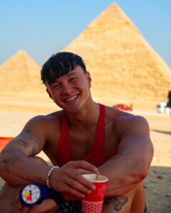 Tristan Defeuillet-Vang Instagram - Photo dump d’une des expériences les plus folles de ma vie 🇪🇬🪂 Pour voir comment un débutant en parachutisme tente une des figures les plus durs du Freefly au dessus des pyramides… rdv sur YouTube ❤️ #PMP #Parachutisme #Freefly Shot by @zendom_ 🫶🏼 Shirt by @optiongravity 🫶🏼 Coached by @gregcrozier.airwax & @karinejoly.airwax ❤️ Great Pyramids of Giza, Cairo, Egypt