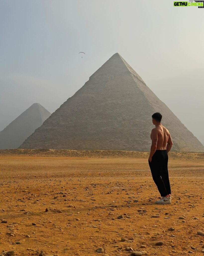 Tristan Defeuillet-Vang Instagram - be humble Great Pyramids of Giza, Cairo, Egypt
