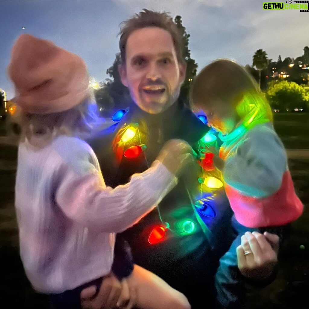 Troian Bellisario Instagram - Most days are absolute chaos but you somehow make it all make sense. @halfadams you are the best and best and this Father’s Day you made it home to let us show you how much we love you and how lucky we are to call you PAPA. Cheers to the captain of the ship. Thank you for braving these wild waters to always steer us home.