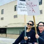 Troian Bellisario Instagram - Today was an absolute blast. @imarleneking put out the cAll for the #pllfamily to picket in solidarity with @wgawest and @wgaeast and look at everyone who joined! (@directorsguild @sagaftra and @iatse #unionstrong!!) It was such a joy seeing these faces again and hugging these incredible human beings. And slide two is a gathering of some of the people you all can thank for the best thrills and chills of 7 years of @prettylittleliars (seriously we had the best of the best) And without our writers we are nothing. Spencer Hastings wouldn’t have had a single good line and A never would have kept you guessing with every episode. Cheers to all of you who came today. Let’s get these folks what they deserve #wgastrike Warner Brothers Studio