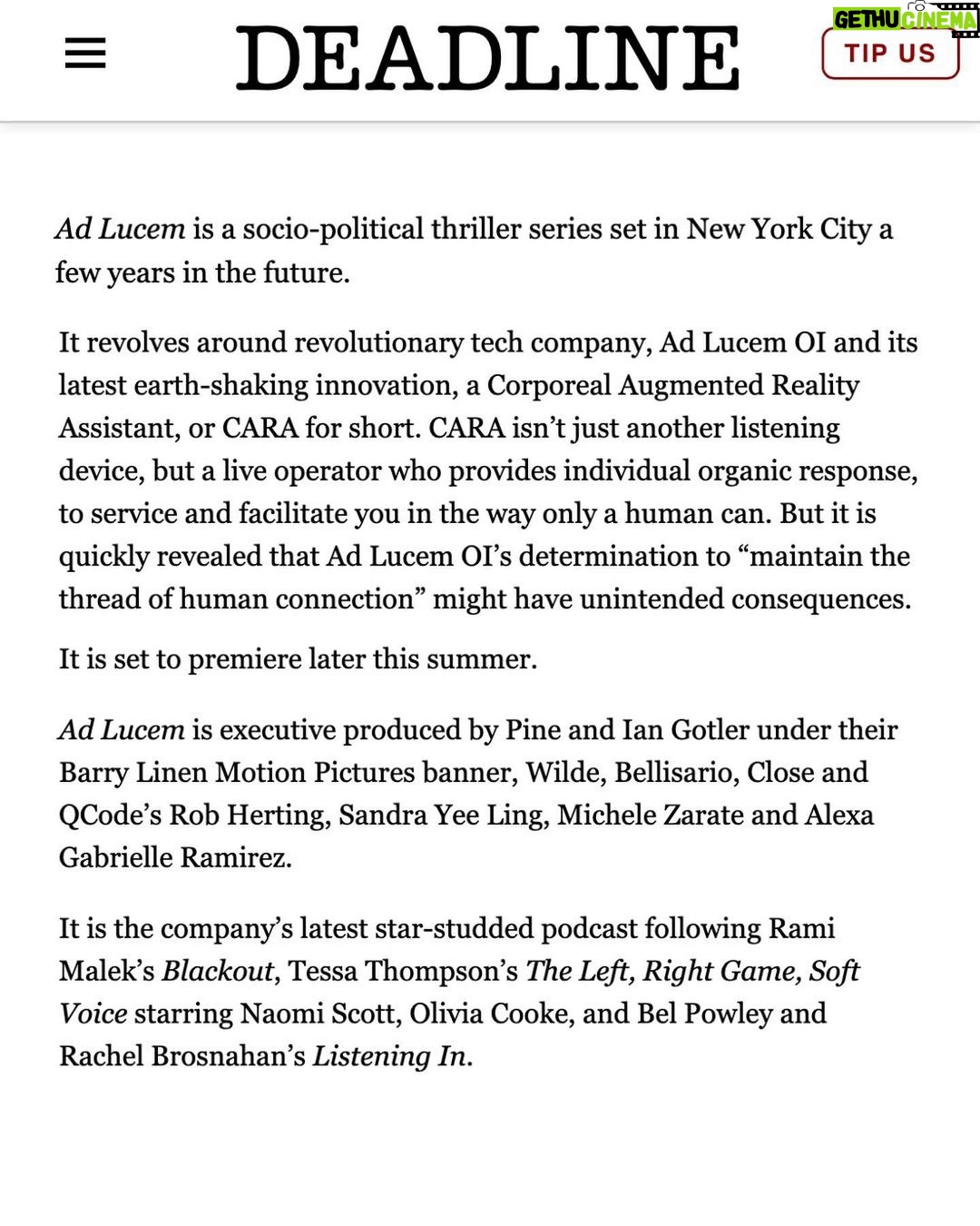 Troian Bellisario Instagram - From the minds of @sleepinthegardn & @jclosefaction comes #AdLucem a new socio-political thriller series set in New York City a few years in the future. Coming soon 👀