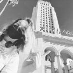Troian Bellisario Instagram - Well, on my last day of 35 I got to shoot outside of city hall in my hometown with some really good friends and wonderful collaborators. Feeling like a pretty lucky duck. Downtown Los Angeles