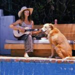 Troian Bellisario Instagram - It’s QUEEN BEANS BIRTHDAY! Here is to the best friend a girl could wish for. The Tilda Swinton of dogs. She’s got a heart where her head should be and 8 stomachs made for eating anything. Literally anything, you garbage dog. she’s the sweetest bag of beans you’ll ever hold. Because even at 90lbs she still thinks she’s a lap dog. And she kisses with her teeth. Gosh am i lucky. I’m so grateful Michelle (our beloved security guard at WB) put up a flyer for puppies over the donuts at crafty at PLL in 2014. I saw the litter and fell for the one girl. The blonde. I tried to give her a majestic name “Beawolf Luna” but pretty soon she established herself as Beans. Beelzebub. Beanzers. Or BEABEABEABEABEA. She’s been my ride or die for 8 years. And today @kikishrader was taking such good care of her while i am still so far away. I love you ladies. And Bea. You were my first daughter… don’t tell the girls.