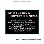 Troian Bellisario Instagram - Senators Joe Manchin and Kyrsten Sinema are willing to let Mitch McConnell keep his beloved filibuster. But we can help #AxeTheFilibuster by donating to local organizers who are holding Manchin and Sinema accountable. Click the link in my bio to learn more.