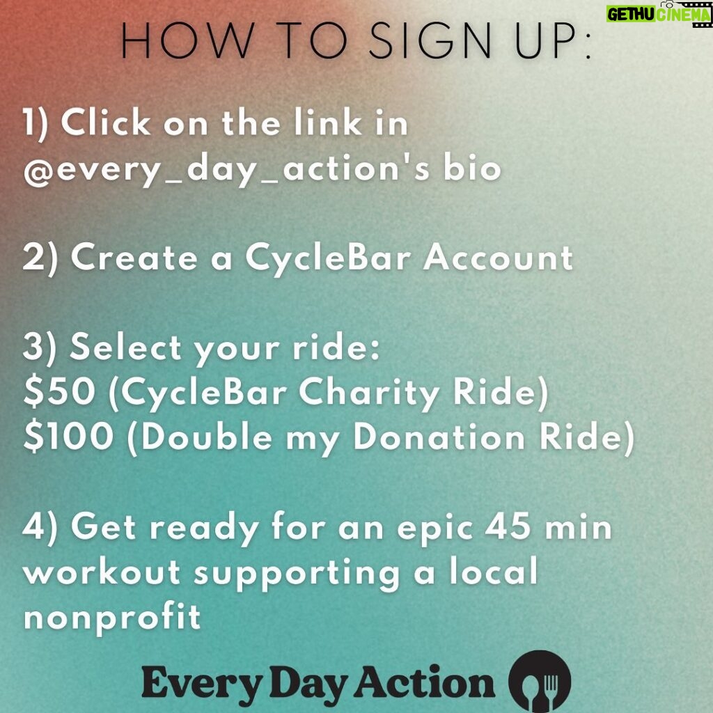 Troian Bellisario Instagram - Get ur butt on the bike! August 26th in Sherman oaks I will be sweating and huffing right next to you for a great cause! @every_day_action is doing a charity ride and you can come! Check out the link in my bio, buy your ticket, donate your hard earned cash and come watch me wheeze on a bike that doesn’t go anywhere… all proceeds are going to feeding our unhoused Los Angeleans. I’ll make it super fun and maybe we can see who smells worse after the ride. (There are also actual prizes you could win if you’re not into smelling other people) What do you say? CYCLEBAR