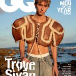 Troye Sivan Instagram - GQ Man of the Year 😳🧎🏻‍♂️ Thanks @gqaustralia for the honour , @zacbayly for the dreamscape shoot , @yslbeauty for snatching me last night, @prada for the fit , @gillielove for the beat, @fernnandomiranda for the snip, @marcforne for pulling it together 🤍