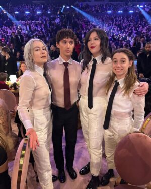 Troye Sivan Instagram - Last night was one of the best nights of my life. I love all of you, love my friends, love my family. Thank you @recordingacademy for the nominations 🤍 thank you @prada for making me feel so handsome 🤍 #hairbyschwarzkopf #schwarzkopfpro #stmntgrooming