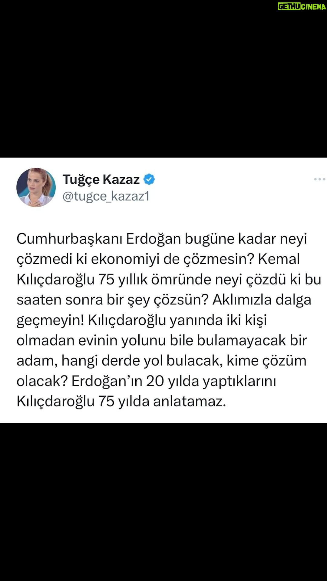 Tuğçe Kazaz - 27.2K Likes - Cumhurbaşkanı Erdoğan bugüne kadar neyi çözmedi ki ekonomiyi de çözmesin? Kemal Kılıçdaroğlu 75 yıllık ömründe neyi çözdü ki bu saaten sonra bir şey çözsün?
#erdoğan #kılıçdaroğlu #ekonomi #seçim2023 #milletittifakı #cumhurittifakı #türkiye #tuğçekazaz #tugcekazaz #shorts #reels