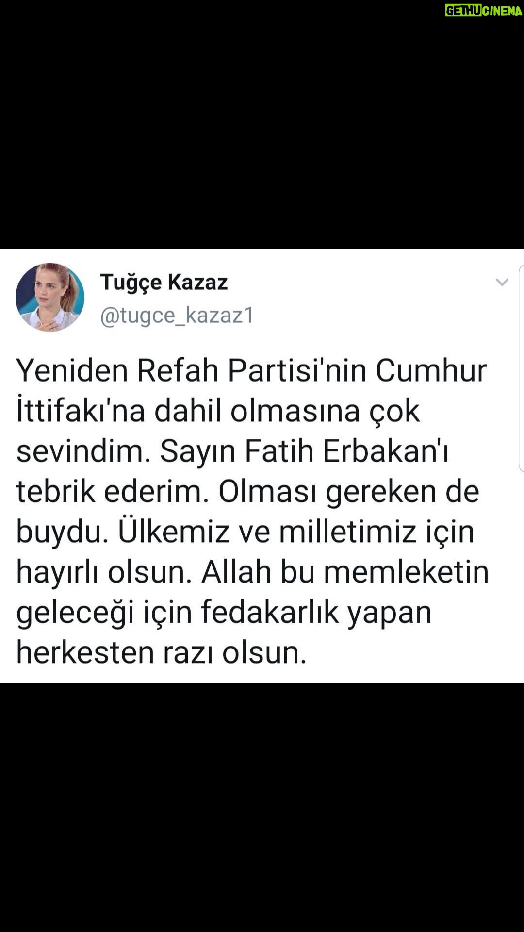 Tuğçe Kazaz - 20.4K Likes - YENİDEN REFAH PARTİSİ CUMHUR İTTİFAKI'NDA 👍 NOT: Arkadaşlar bu hesabım çok fazla şikayet ediliyor, lütfen boş bırakmayalım. #yenidenrefahpartisi #fatiherbakan #cumhurittifakı #türkiye #hayırlıolsun #tuğçekazaz #tugcekazaz #reelsvideo #reelsviral #turkey
