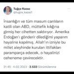 Tuğçe Kazaz Instagram - The USA, the murderer of humanity and all innocent creatures, attacks from all sides, disguised as an ally. America dreams that if I send Erdogan away, I can do whatever I want. With Allah's permission, this nation will shatter the alliances forged against it and turn your dream into hell. Les États-Unis, le meurtrier de l'humanité et de toutes les créatures innocentes, attaquent de tous les côtés, déguisés en alliés. L'Amérique rêve que si je renvoie Erdogan, je peux faire ce que je veux. Avec la permission d'Allah, cette nation brisera les alliances forgées contre elle et transformera votre rêve en enfer. #tuğçekazaz #tugcekazaz #reels #instagramreels #reelsviral #viral #twitter