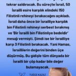 Tuğçe Kazaz Instagram - The ceasefire will be a lifeline for the baby killer, genocidal Israel. It has destroyed the north of Gaza, now it will prepare to attack the south, where it has gathered everyone, and when it feels ready, it will attack again with all its might. In the meantime, Israel has announced that it will release 150 Palestinian hostages in exchange for 50 Israeli prisoners. Israel had previously released a thousand Palestinian hostages in exchange for one Israeli, sending the message that 'one Israeli is worth a thousand Palestinians'. Now it will release 3 Palestinians for one Israeli. In other words, Hamas has reduced the value of Israelis from a thousand to three. At this rate, an Israeli will no longer be worth as much as a piece of garbage anywhere in the world. On the other hand, what has Israel done in Gaza apart from killing babies, women, doctors, journalists, destroying buildings and bombing civilian settlements? What success has it achieved? How many Hamas members has it killed? Anyone who has no power can kill unarmed civilians and babies. Israel is the loser in this war. But should we be happy about that? No, we should not. Because a losing Israel can easily use any inhumane option, including nuclear bombs. Therefore, if Turkey's guarantor solution is realised, although it will relieve the region for a while, sooner or later Israel will use nuclear weapons and all humanity will curse Israel even when mentioning its name. Therefore, Israel must be stopped before it is too late. #filistin #palestine #filistineözgürlük #freeplaestine #gaza #gazaunderattack #gazagenocide #gazawar #ceasefirenow #turkey #tuğçekazaz #tugcekazaz #netanyahu #telaviv #ateşkes #reels #reelsinstagram #keşfett #keşfetteyiz