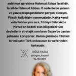 Tuğçe Kazaz Instagram - A Palestinian mujahid! (Filistinli bir mücahid) I ask those who say that Palestine sided with Armenia against Azerbaijan and that Palestine did not stand by us: Which Palestine has not stood by us? Palestine, led by Mahmoud Abbas, betrays the Palestinian people and resistance. To put it more clearly, Mahmoud Abbas is Israel and Israel is Mahmoud Abbas. So do not join in this lie and false propaganda. The Palestinian people are on our side. In fact, in addition to their own homeland, they protect the strategic borders of all states in the region, including Turkey, which is the target of Arz-ı Mevud, at the expense of their lives in Gaza. In my eyes, a Palestinian mujahideen is no different than a member of the Turkish army. #telaviv #netenyahu #gazze #gaza #freepalestine #özgürfilistin #islam #kudüs #mescidiaksa #filistin #türkiye #iran #ırak #suriye #lübnan #mısır #bae #katar #afganistan #barış #tuğçekazaz #tugcekazaz #ab #abd #eu #europeenunion #usa #us #un #unitednations
