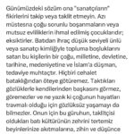 Tuğçe Kazaz Instagram - SÖZÜM ONA "SANATÇILARA" (TO THE SO-CALLED ARTİSTS) Do not follow or imitate the ideas of today's so-called "artists." With few exceptions, most of them are neglected children of problematic divorces or unhappy marriages; they are deficient. Most of these people, who sell their emptiness to society with a low-level celebrity or artist identity exported from the West, are hostile to their nation, state, history, civilization and Islam and need treatment. None of them can lead us out of the swamp of ignorance. With the glasses they wear, they cannot see anyone but themselves, and since most of them are traumatized, they unfortunately do not know how to live without glasses. Therefore, do not allow this group of people to pour the poison of Western culture, of which they are imitators, into your untainted minds and narrow your world of intellect and thought by keeping them imprisoned in their ignorance. Unfortunately, they are poor people who are lost in nothingness and have to find themselves. May Allah Almighty grant them the opportunity to find themselves and get rid of this harmful state. #sanatçı #sanatçılar #deprem #lgbt #lgbtiq #türkiye #ödültöreni #islam #devlet #millet #bayrak #vatan #tuğçekazaz #tugcekazaz #reels #shorts #reelsvideo #tiktok