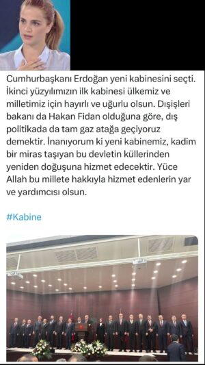 Tuğçe Kazaz Instagram - CUMHURBAŞKANI ERDOĞAN'IN YENİ KABİNESİ

cumhurbaşkanı #erdoğan #receptayyiperdoğan #cumhurbaşkanımızreceptayyiperdoğan #hakanfidan #mahinurözdemirgöktaş #mehmetşimşek #aliyerlikaya #kabine #ikinciyüzyıl #türkiyeyüzyılı #bakan #tbmm #hayırlıolsun #türkiye #tugçekazaz #tugcekazaz #reels #tiktok #shorts