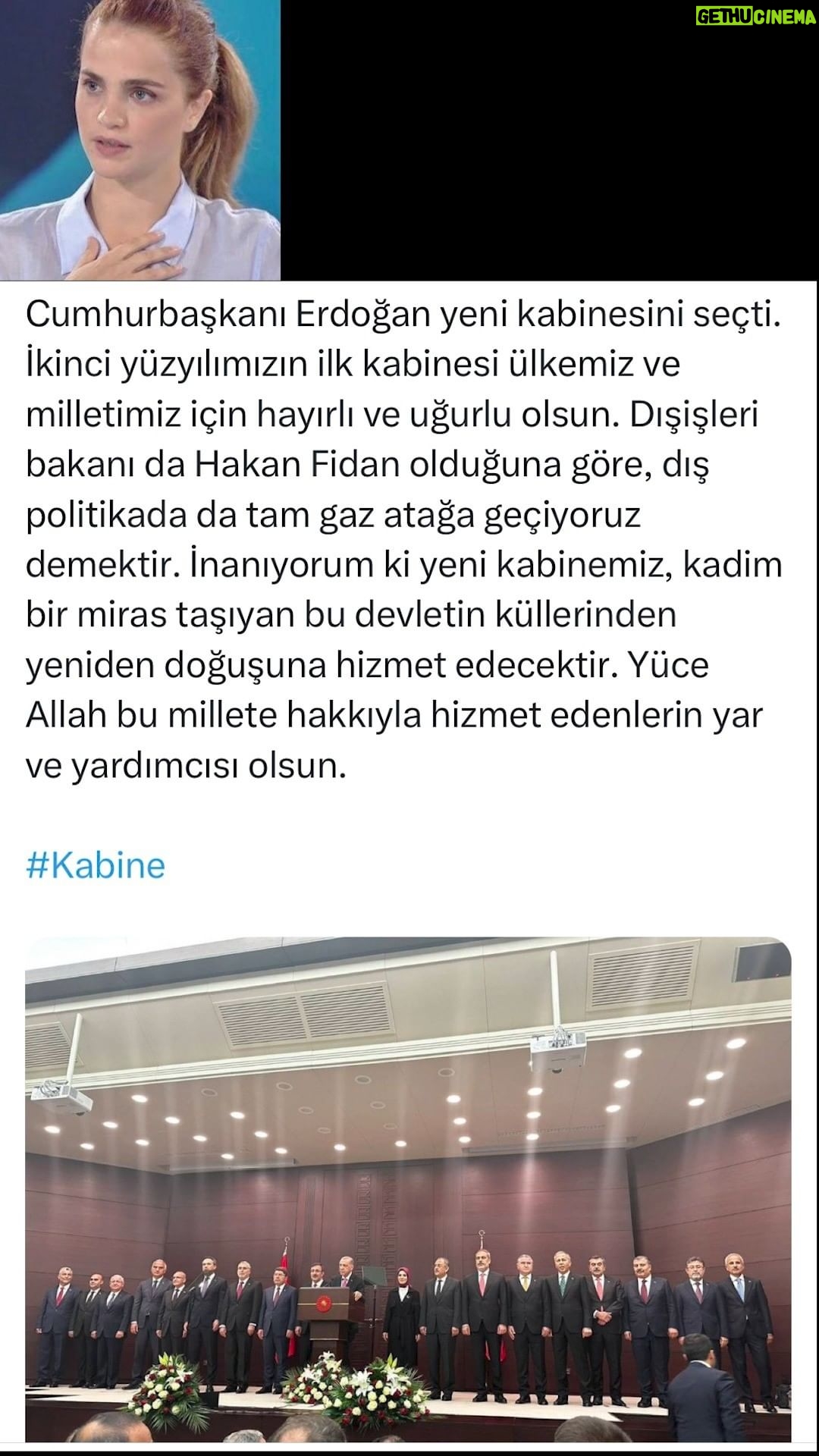 Tuğçe Kazaz - 10.9K Likes - CUMHURBAŞKANI ERDOĞAN'IN YENİ KABİNESİ
cumhurbaşkanı #erdoğan #receptayyiperdoğan #cumhurbaşkanımızreceptayyiperdoğan #hakanfidan #mahinurözdemirgöktaş #mehmetşimşek #aliyerlikaya #kabine #ikinciyüzyıl #türkiyeyüzyılı #bakan #tbmm #hayırlıolsun #türkiye #tugçekazaz #tugcekazaz #reels #tiktok #shorts