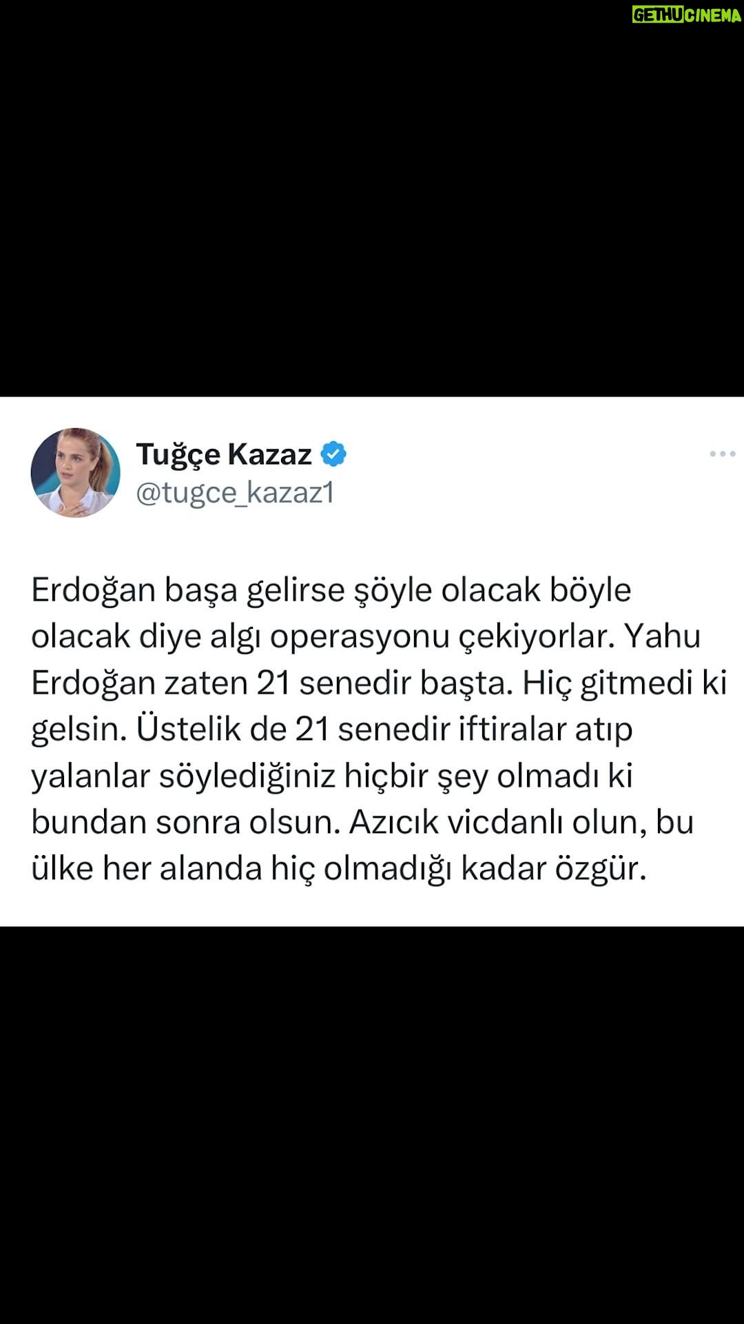 Tuğçe Kazaz - 16.3K Likes - AZICIK VİCDANLI OLUN!
#akparti #chp #kemalkılıçdaroğlu #kılıçdaroğlu #erdoğan #receptayyiperdoğan #milletittifakı #cumhurittifakı #seçim2023 #2023 #28mayıs2023 #türkiye #tuğçekazaz #tugcekazaz #shorts #reels #instagramreels #reelsvideo #tiktok