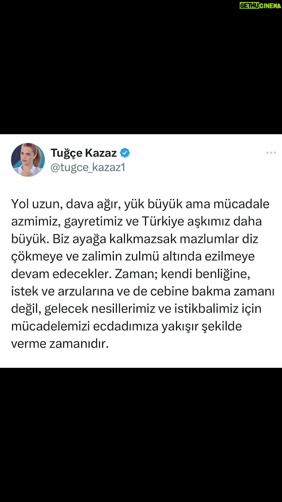 Tuğçe Kazaz - 17.4K Likes - DERE GEÇERKEN AT DEĞİŞTİRİLMEZ
#erdoğan #receptayyiperdoğan #kılıçdaroğlu #kemalkılıçdaroğlu #dava #yol #millet #vatan #ecdat #masum #istikbal #türkiye #tuğçekazaz #tugcekazaz #reels #reelsvideo #shorts