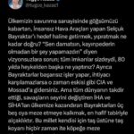 Tuğçe Kazaz Instagram - EN HAFİF TABİRİYLE ALÇAKLIKTIR #selçukbayraktar #iha #siha #kızılelma #heykel #tuğçekazaz