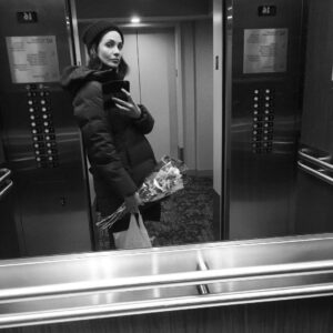 Tuppence Middleton Instagram - End of week 2. Gosh, Canadians are so nice, eh? Now for a night in with Me, Myself and I. And flowers. And wine.