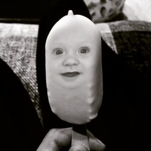 Tuppence Middleton Instagram - Nephew photoshopped onto a mini magnum... #smallpleasures