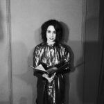 Tuppence Middleton Instagram - Caught mid-read @burberry Christmas dinner. Festive poems courtesy of @pindropstudio & delicious food. Thanks @simon_oldfield for asking me back to entertain the diners & Thankyou #burberry for dressing me up like a funky metallic Christmas pressie 🎀