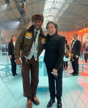Tyler, the Creator Instagram - 1. The Sunseeker

Music By Tyler Okonma, with arrangements by Arthur Verocai, played by @chinekeorchestra , conducted by @gustavodudamel curated and executed by @benjib and VIRGIL ABLOH. 

THANK YOU BENJI, I CAN NOT ARTICULATE WHAT THIS MEANS TO ME. EYES WITH THE WATER WORKS BECAUSE THESE SOUNDS FILLED THE AIR! AND @louisvuitton , IT WAS SWELL...