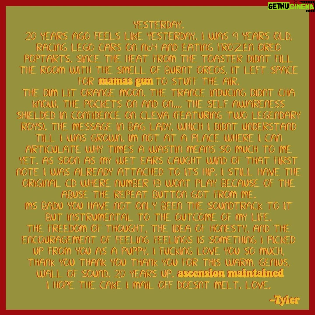 Tyler, the Creator Instagram - 5. cleva