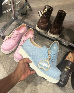 Tyler, the Creator Instagram - a Louis Vuitton collection by TYLER OKONMA. 

hand drawn craggy monogram. chess board is my favorite thing ive made. thank you @pharrell i love you, you keep throwing me the keys. the @louisvuitton team thank yall for allowing these ideas come to life. thank you @darrenvongphakdy we really ran in there like we ran the place. and @missrazavi and @luisperezdop we the trio for real 💖

ive been making clothes since i was 13, sheesh. 

@skateboard 
@happyplaceig 
@barberextraordinaire 
@ladysoulfly 
@facebymanu
@mirandalorenz 
@malvivi3nte