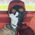 Tyler Joseph Instagram - love getting clique:art at shows, especially when it creeps me out a little. took a close up of this one on my phone. sorry I didn't catch who to credit.