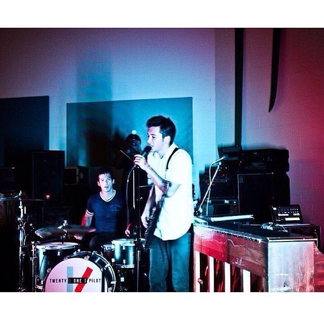 Tyler Joseph Instagram - back when @joshuadun I played shows with hardcore bands in front of no one but those hardcore bands. løcal øhio, see you in september.